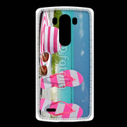 Coque LG G3 La vie en rose à la plage