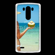 Coque LG G3 Cocktail noix de coco sur la plage 5
