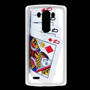 Coque LG G3 Carré de dames au poker