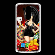 Coque LG G3 Lady au casino