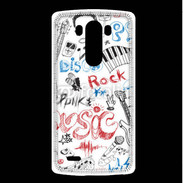Coque LG G3 Eléments de musique en dessin