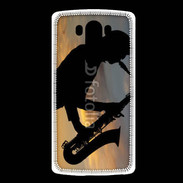 Coque LG G3 Saxophoniste au couché de soleil