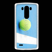 Coque LG G3 Cours de tennis béton bleu