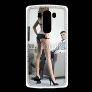 Coque LG G3 Femme debout en lingerie sexy devant homme 