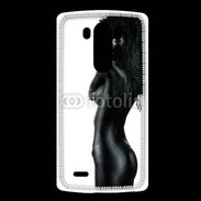 Coque LG G3 Femme nue body painting noir et blanc 4
