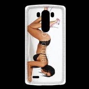 Coque LG G3 Femme brune sexy avec talon aiguille