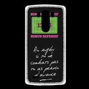 Coque LG G3 Le combat Bonus offensif-défensif Noir