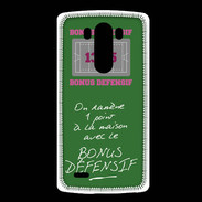 Coque LG G3 1 point bonus offensif-défensif Vert