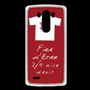 Coque LG G3 3/4 aile droit Bonus offensif-défensif Rouge