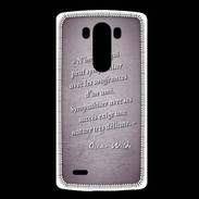 Coque LG G3 Sympathiser Violet Citation Oscar Wilde