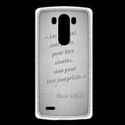 Coque LG G3 Femmes comprises Gris Citation Oscar Wilde