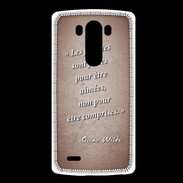 Coque LG G3 Femmes comprises Rouge Citation Oscar Wilde