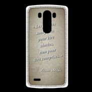 Coque LG G3 Femmes comprises Sepia Citation Oscar Wilde