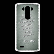 Coque LG G3 Les livres Vert Citation Oscar Wilde