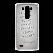 Coque LG G3 Maison coeur Gris Citation Oscar Wilde