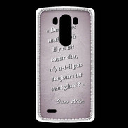 Coque LG G3 Maison coeur Rose Citation Oscar Wilde