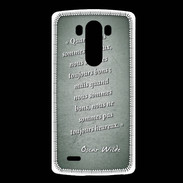 Coque LG G3 Bons heureux Vert Citation Oscar Wilde
