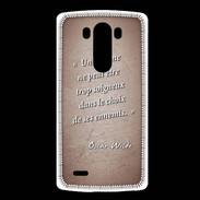 Coque LG G3 Choix ennemis Rouge Citation Oscar Wilde