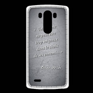 Coque LG G3 Choix ennemis Noir Citation Oscar Wilde
