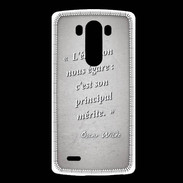 Coque LG G3 Emotion égarée Gris Citation Oscar Wilde