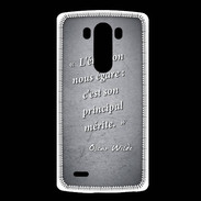 Coque LG G3 Emotion égarée Noir Citation Oscar Wilde