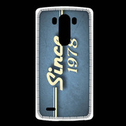 Coque LG G3 Since 1978 Bleu