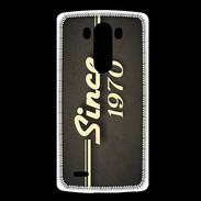 Coque LG G3 Since 1970 gris