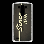 Coque LG G3 Since 1991 gris