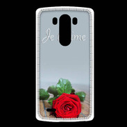 Coque LG G3 Belle rose PR
