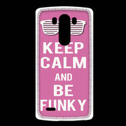 Coque LG G3 Keep Calm Funky Rose