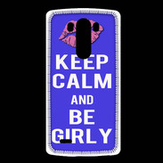 Coque LG G3 Keep Calm Girly Bleu