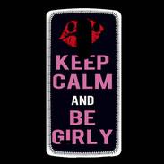 Coque LG G3 Keep Calm Girly Noir
