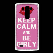 Coque LG G3 Keep Calm Girly Rose