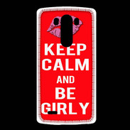 Coque LG G3 Keep calm Girly Rouge