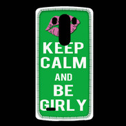 Coque LG G3 Keep Calm Girly Vert