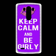 Coque LG G3 Keep Calm Girly Violet