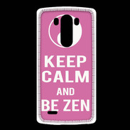 Coque LG G3 Keep Calm Be Zen Rose