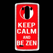 Coque LG G3 Keep Calm Be Zen Rouge