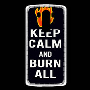 Coque LG G3 Keep Calm Burn Noir