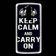 Coque LG G3 Keep Calm Carry on Noir