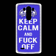 Coque LG G3 Keep Calm Fuck off bleu