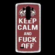 Coque LG G3 Keep Calm Fuck Off Brique
