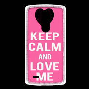 Coque LG G3 Keep Calm Love me Rose