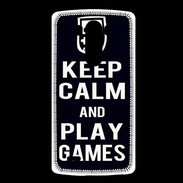 Coque LG G3 Keep Calm Play games Noir