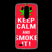 Coque LG G3 Keep Calm Smoke Rouge