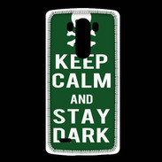 Coque LG G3 Keep Calm Stay dark Vert