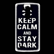 Coque LG G3 Keep Calm Stay dark Noir