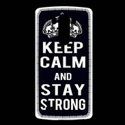 Coque LG G3 Keep Calm Stay strong Noir
