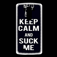 Coque LG G3 Keep Calm Suck me Noir