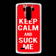 Coque LG G3 Keep Calm Suck me Rouge